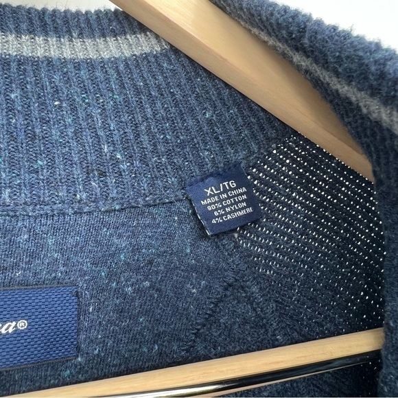 Tommy Bahama Quarter Zip Pullover Sweater Cashmere Cotton‎ Blend Size XL - Picture 5 of 11